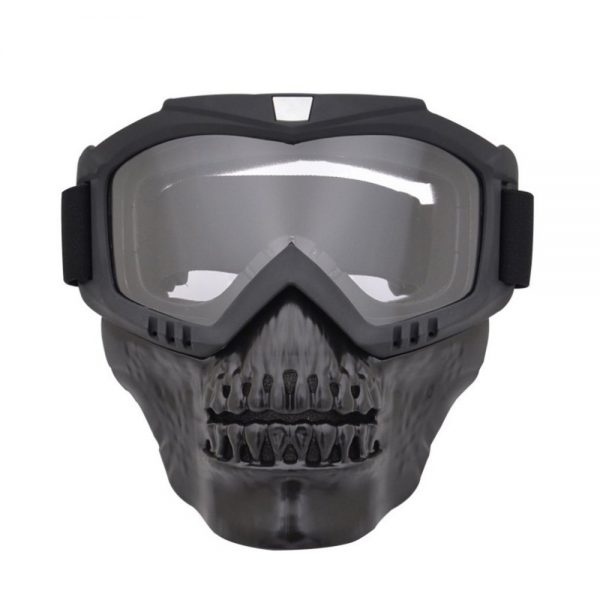 Gafa con Máscara Calavera Desmontable Transparente K-331 Ref. 105331T