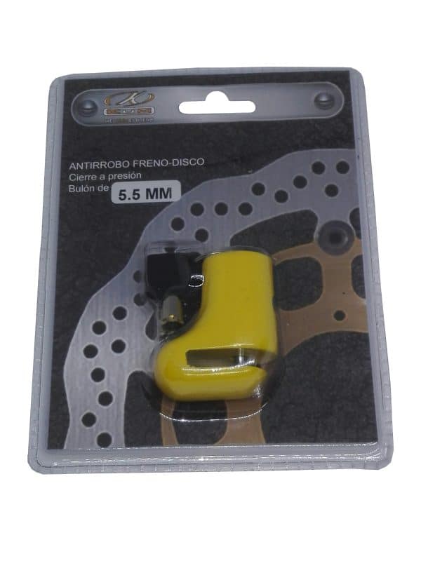 ANTIRROBO DE DISCO MINI KUM 5mm AMARILLO Ref. 255205A - PRECIO UNITARIO Y OFERTA POR CAJA - Imagen 2