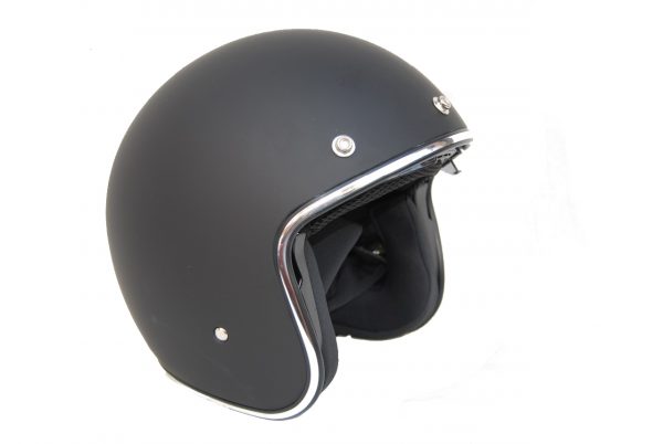 CASCO CUSTOM CON PEQUEÑAS TARAS KUM Mod. K-588 NEGRO MATE Ref. 850588 - Imagen 6