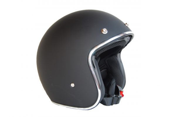 Casco Custom Kum Mod. K-588 Negro Mate Talla S REF. 850588S