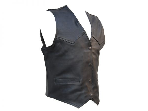 Chaleco Piel Negro Mod. Cord Jackal  Ref. 501081 Talla L