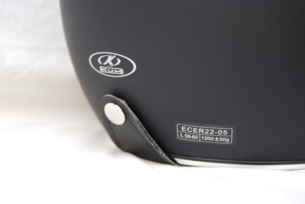 Casco Custom Kum Mod. K-588 Negro Mate Talla S REF. 850588S - Imagen 4