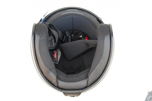Casco Custom Kum Mod. K-588 Negro Mate Talla S REF. 850588S - Imagen 5