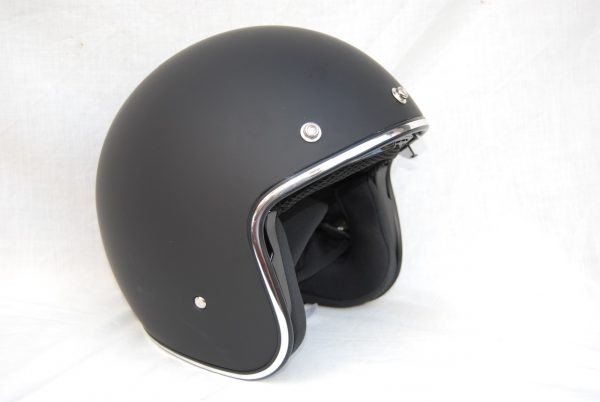Casco Custom Kum Mod. K-588 Negro Mate Talla S REF. 850588S - Imagen 7