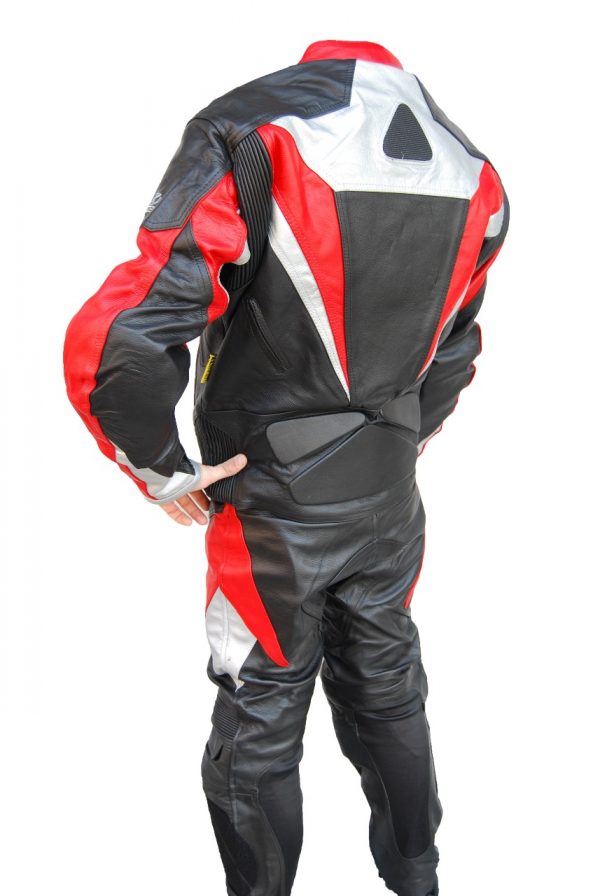 PANTALON PIEL TRICOLOR Mod. RUM ROJO TALLA L Ref. 501028RL