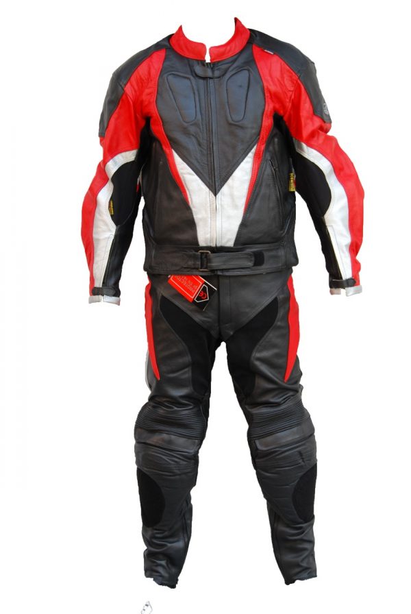 PANTALON PIEL TRICOLOR Mod. RUM ROJO TALLA L Ref. 501028RL - Imagen 6