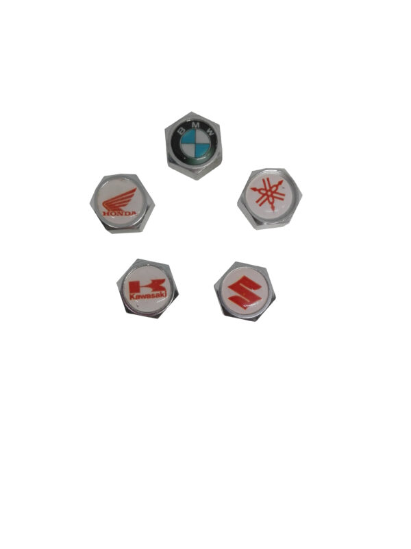 JUEGO TAPONES VALVULA ALUMINIO MARCAS 3D