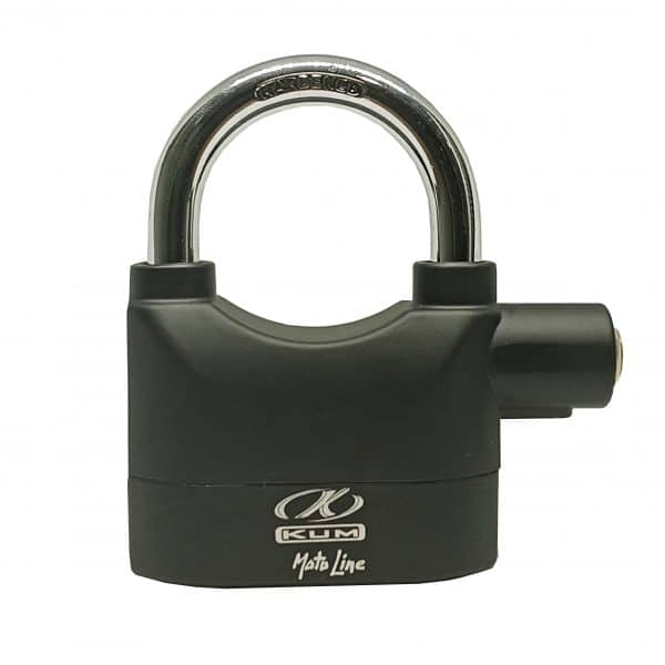 Candado Aleación Aluminio con Alarma Negro Kum Ref. 255502