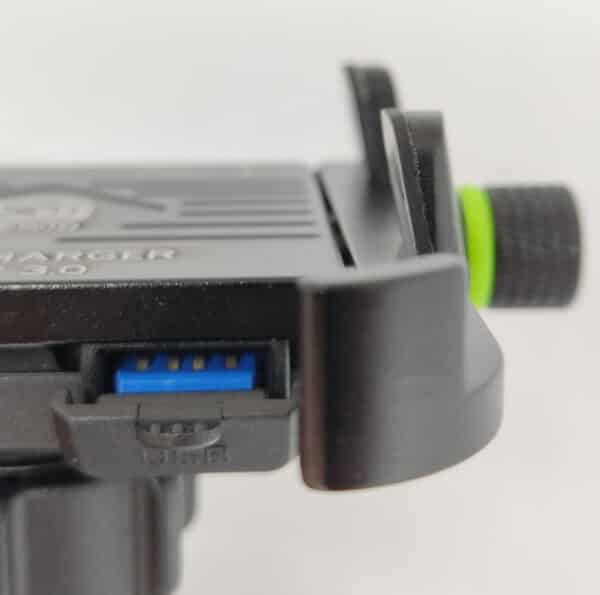 SOPORTE MOVIL ALUMINIO PARA MANILLAR Y ESPEJO CON USB 3.0 QC (CARGA RÁPIDA) NEGRO Ref. 900171 - Imagen 4
