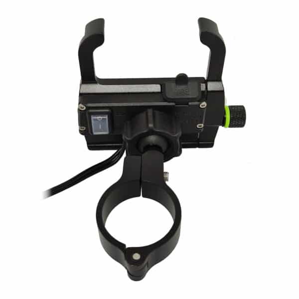SOPORTE MOVIL ALUMINIO PARA MANILLAR Y ESPEJO CON USB 3.0 QC (CARGA RÁPIDA) NEGRO Ref. 900171 - Imagen 3