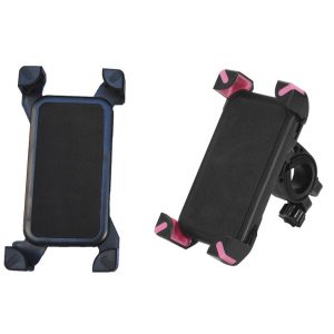 SOPORTE MANILLAR MOTO-BICI K-185 NEGRO Y ROSA